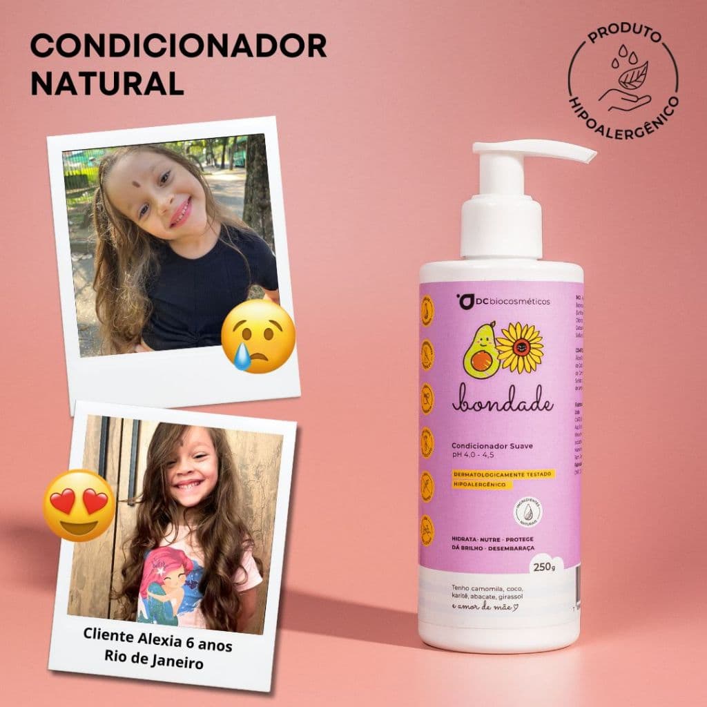 Condicionador Natural para Dermatite e Couro Cabeludo Sensível | Hipoalergênico