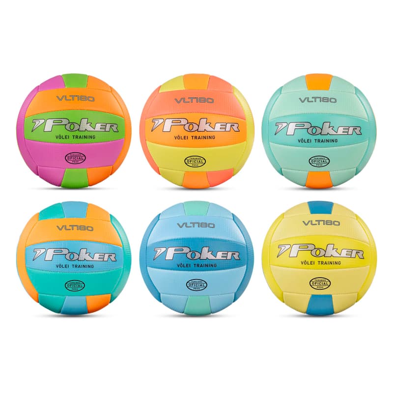 Bola De Vôlei Poker Vlt 180 Training Oficial Para Quadra
