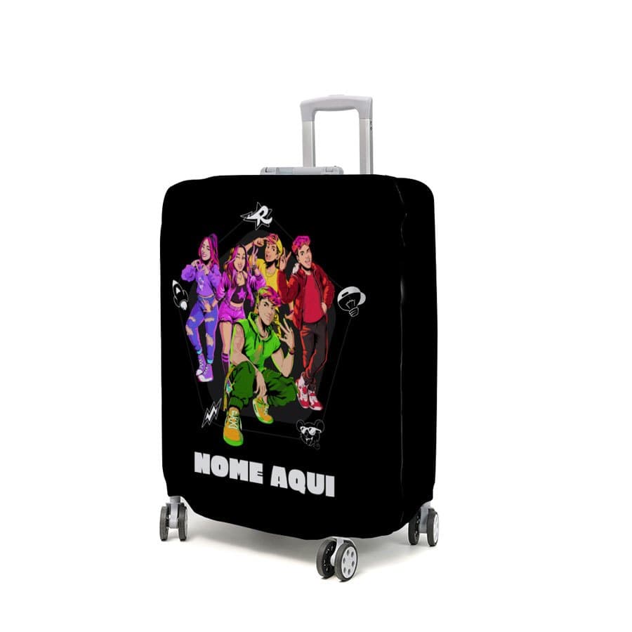 Capa de Mala Personalizada Dos Rosas Com Seu Nome Licenciada Decoração