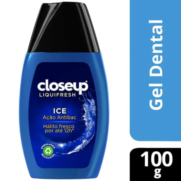 Gel Dental Closeup Liquifresh Ice Antibac 100g