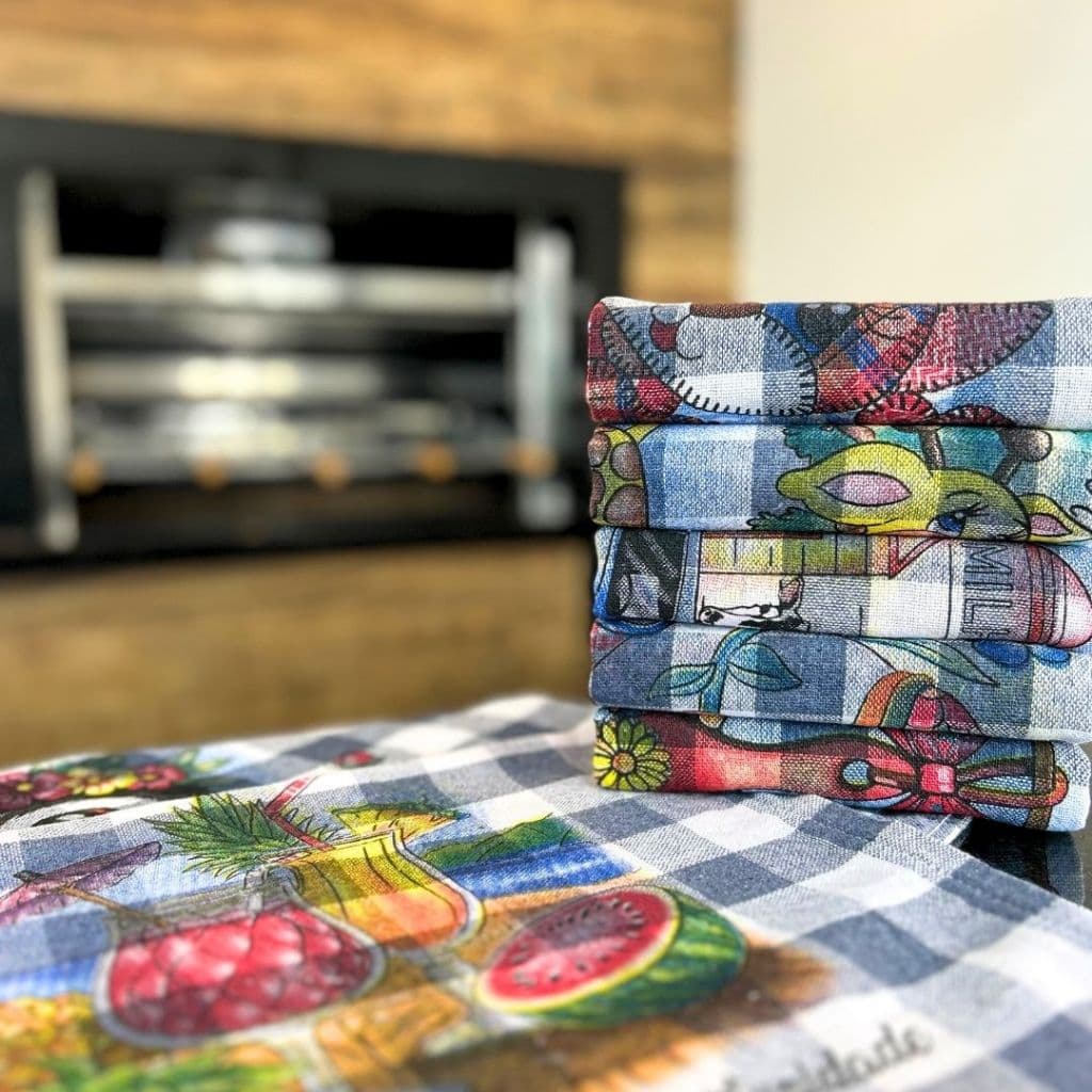 Kit Pano de Prato Xadrez 9 Tramas 44x68 cm – Kit 3 / 5 / 10 / 15 Unid – Tecido de Algodão Absorvente