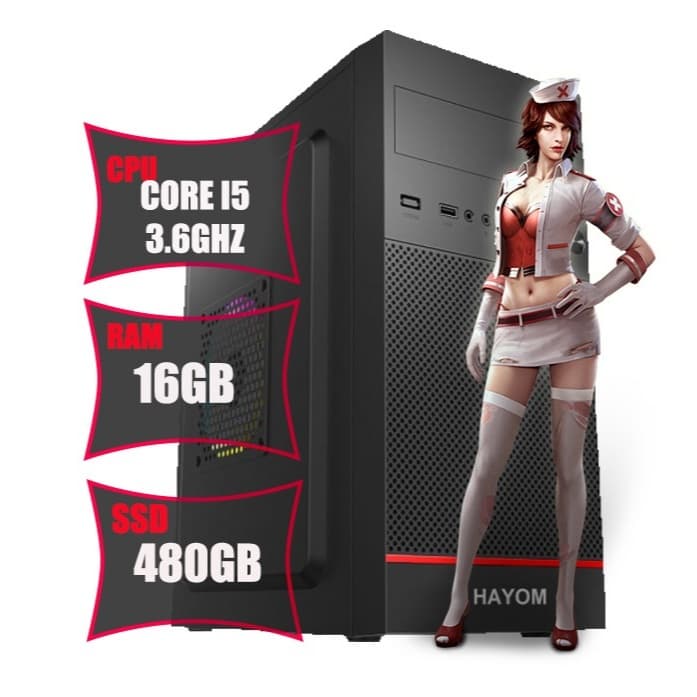 Pc Cpu Gamer Barato Intel Core I5 3.4ghz turbo Memória Ram 16gb Ssd 480gb