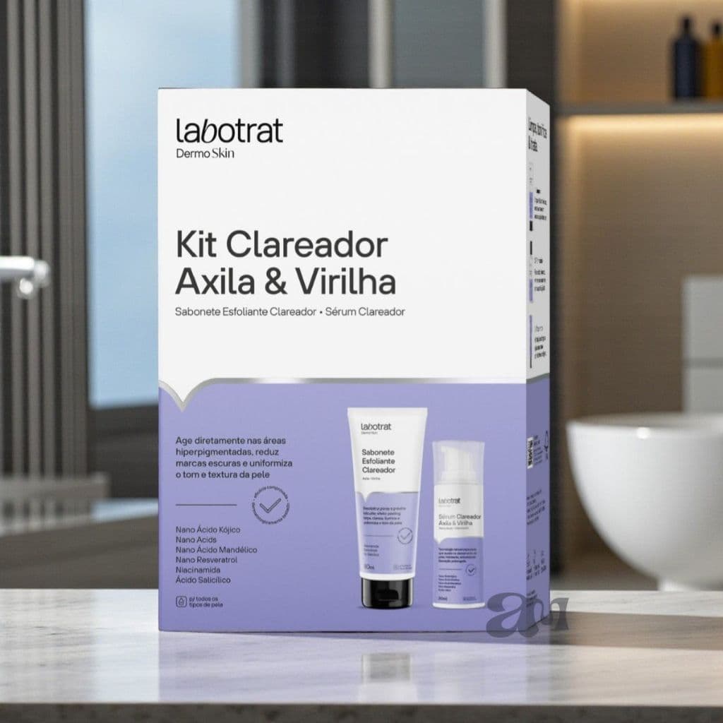 Kit Labotrat Clareador Axila e Virilha + Sabonete Esfoliante