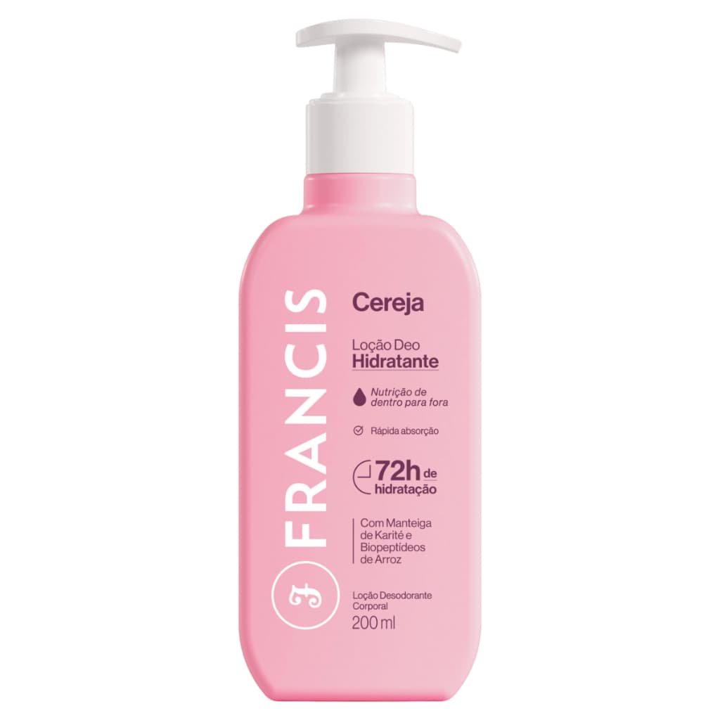Loção Hidratante Francis Cereja 200ml