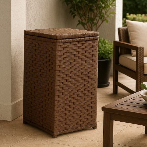 Roupeiro Cesto de Roupas 70x40x40cm, 115 Litros, Fibra Sintética Cesto Organizador