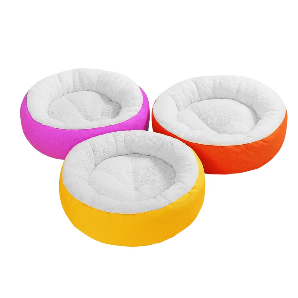 Kit 2 Cama Caminha Redonda de Sherpa Para Gatos e Cachorro – Macia, Quentinha e Confortável