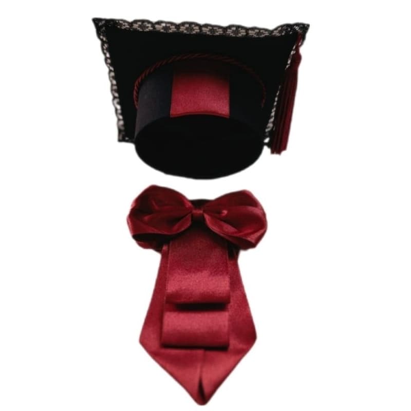 kit chapéu e gravata/formatura/cães e gatos