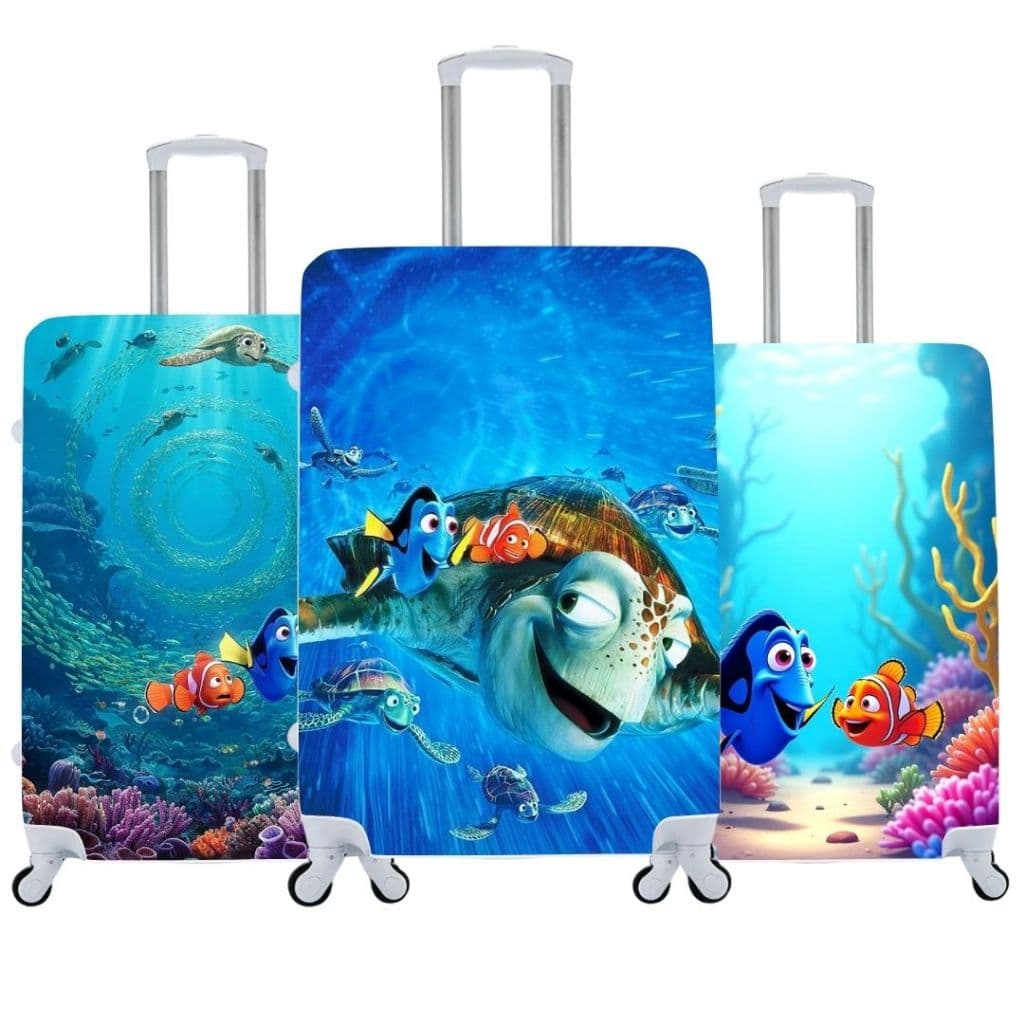 Capa De Mala Personalizada Personagens Nemo Viagens Bagagem