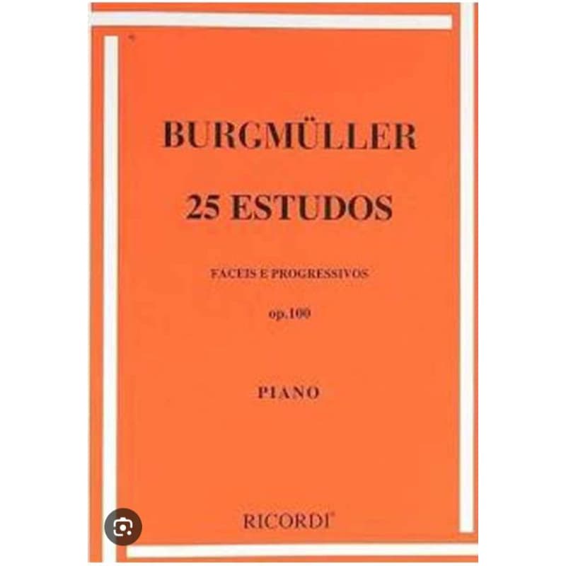 MÉTODO PARA PIANO 🎹 -BURGMÜLLER -25 ESTUDOS FACEIS E PROGRESSIVOS OP.100