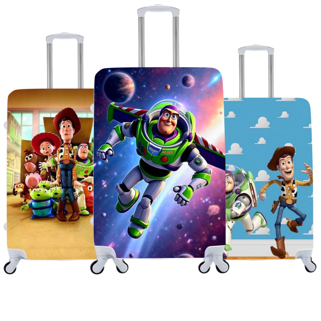 Capa de Mala Personalizada Personagens Toy Story Viagens Bagagem