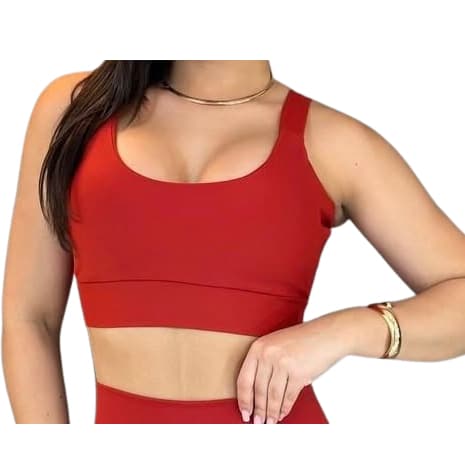 Top Fitness Feminino para Malhar Moda Academia Forrado Treino Roupas Femininas Sem Bojo Sustentação Sustentaçao