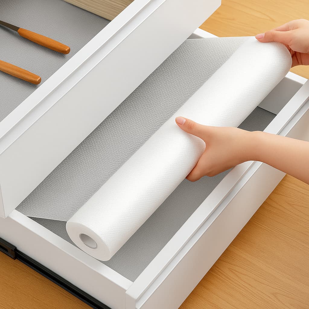 Forro Protetor de Gavetas Prateleiras e Mesas Atóxico Tela Antiderrapante Impermeável - EVA