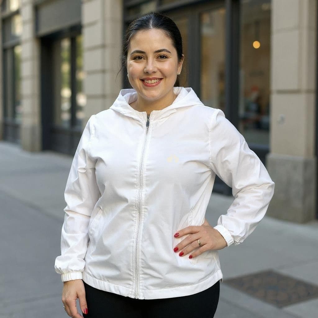 Jaqueta Corta Vento 100% Forrada Plus Size Feminina Impermeável Inverno com Capuz e Zíper