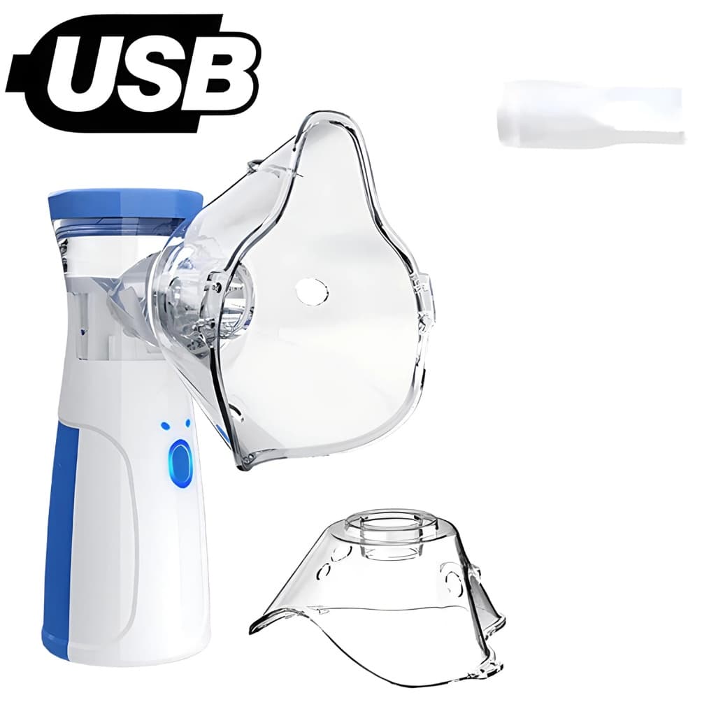 Inalador Nebulizador Portátil Ultrassônico Atomizador De Baixo Nó Para Crianças E Adultos