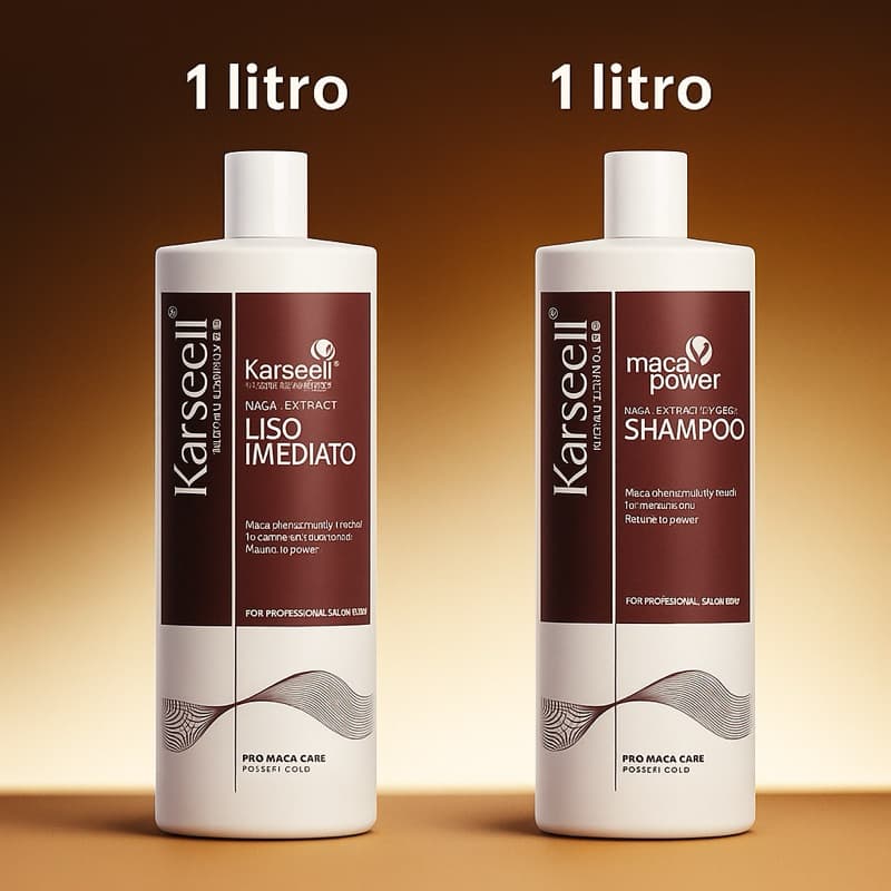 Kit Progressiva Karseell 1L – Liso Imediato Original (Shampoo + Gloss)