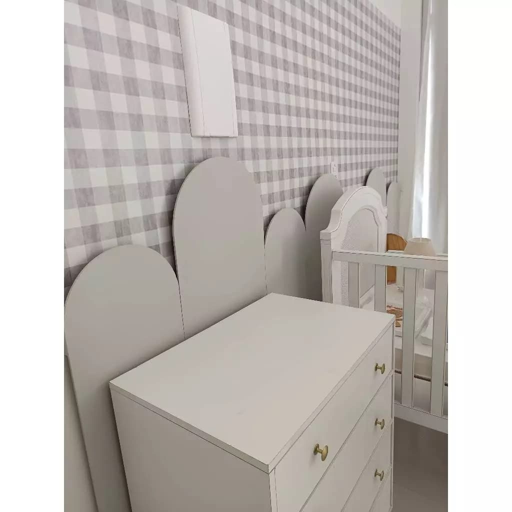 Papel de Parede Adesivo Xadrez Vichy Aquarela  Ternura Várias Cores bn