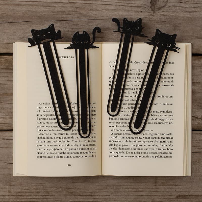 Kit 12, 8, 4 e 1 Marcadores de Páginas, Livros, Revistas, Caderno - Premium