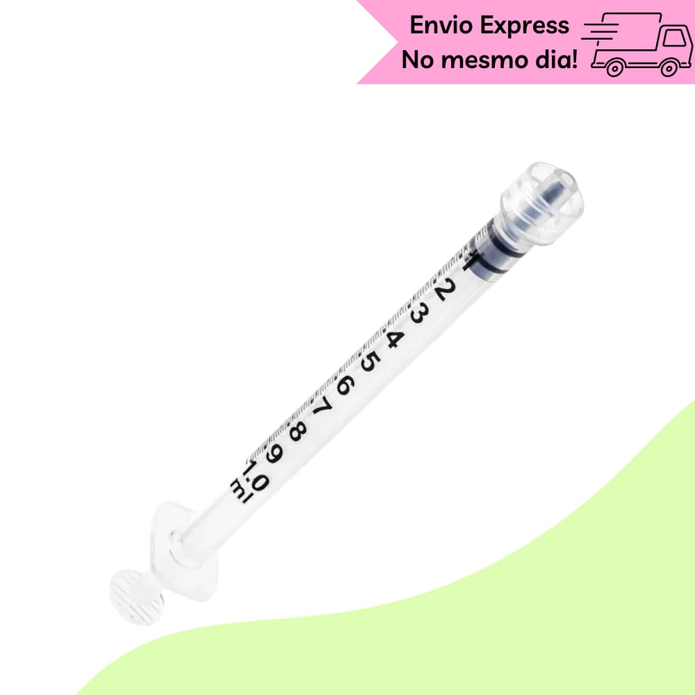 Seringa Cristalina 1ml Luer Lock Zero Resíduo Agulha 25gx1 - Sol-Millennium