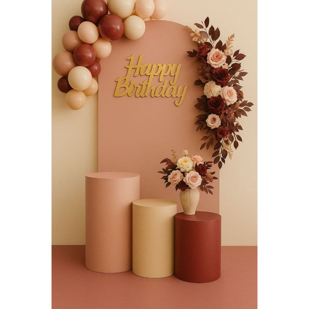 TRIO DE CAPAS PARA MESAS CILINDROS P,M,G + CAPA PAINEL ROMANO 2MX1M VESTE FACIL COM ELASTICO