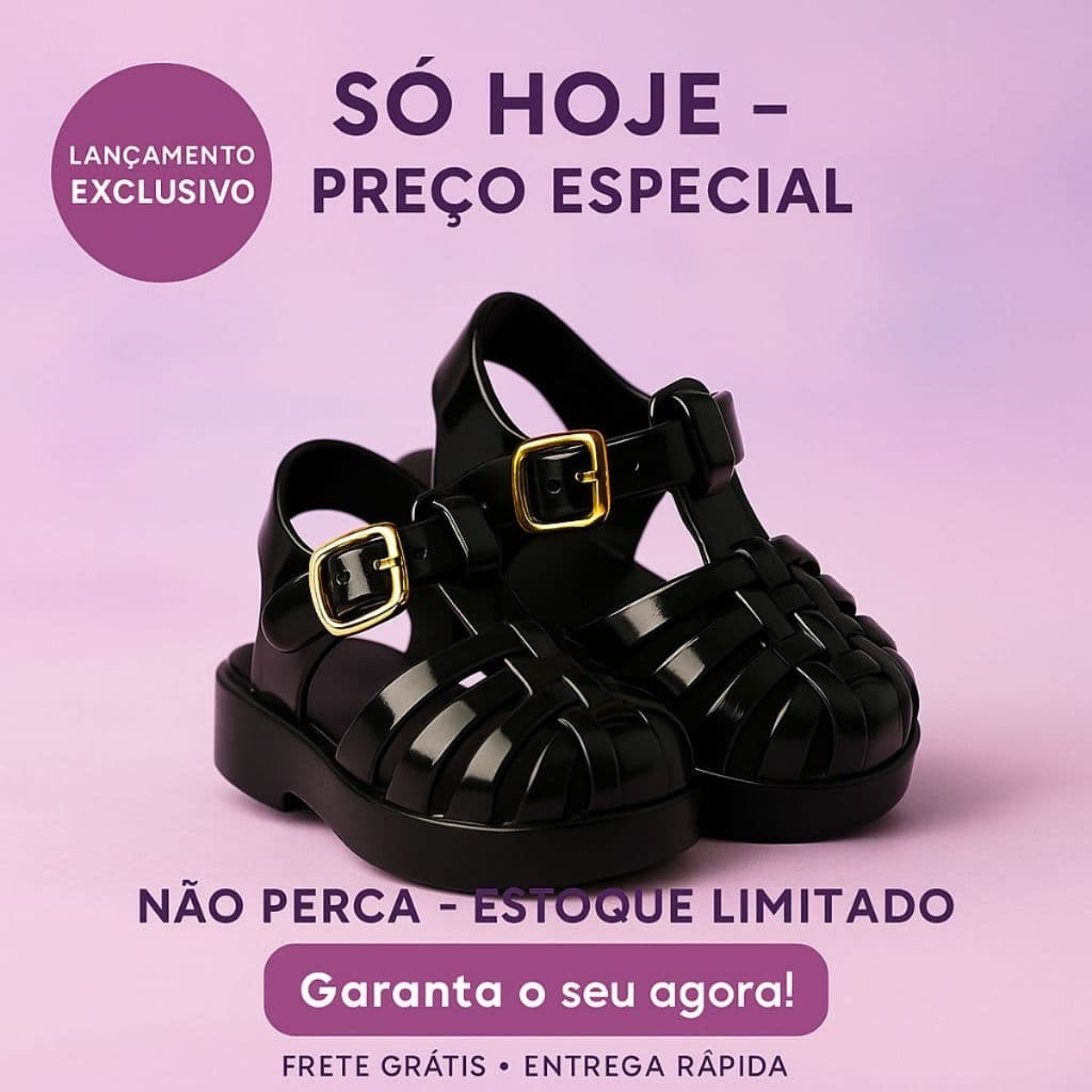 Sandália Infantil Papete Baby Super Confortável Pronta Entrega