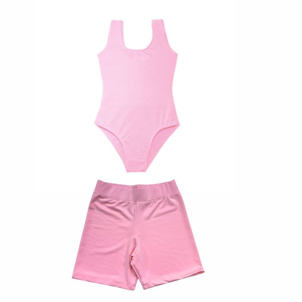 Conjunto Infantil Ginástica e Jazz Body e Short Suplex