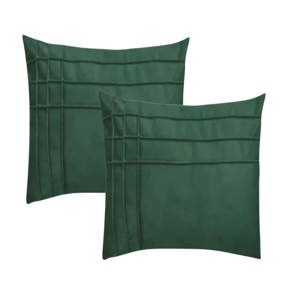 Kit 2 Almofadas Cheias em Suede Drapeada II 45x45cm Decorativas