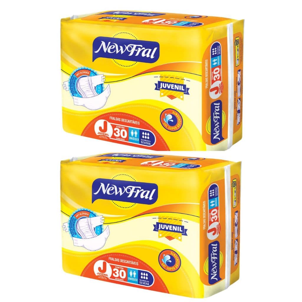 Fralda Juvenil N.F Plus - Kit Com 2 Pacotes