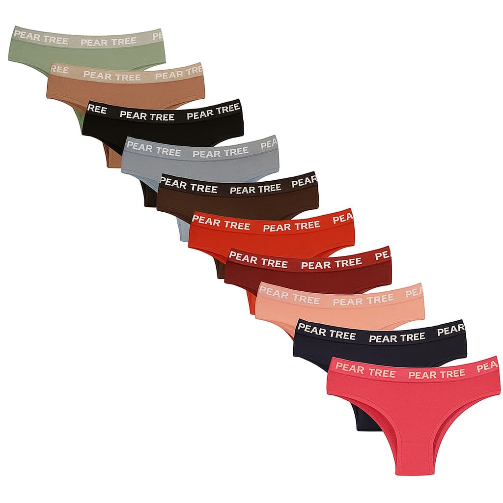 Kit Calcinha Em Algodão Cós Alto Lateral Larga Tanga Conforto Lisa Corte Alto