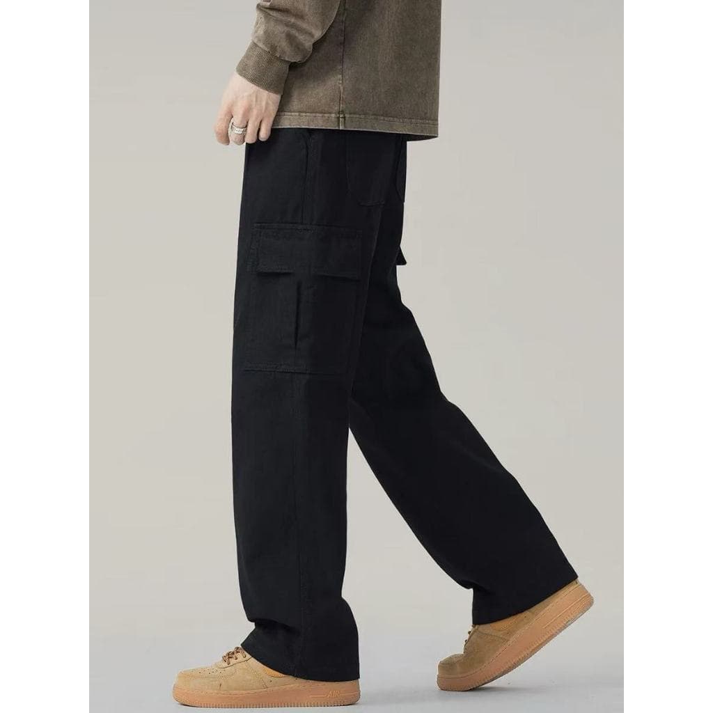 Calça Cargo Masculino Skatista Preta Caqui e Bege Cintura Elastico P AO GG