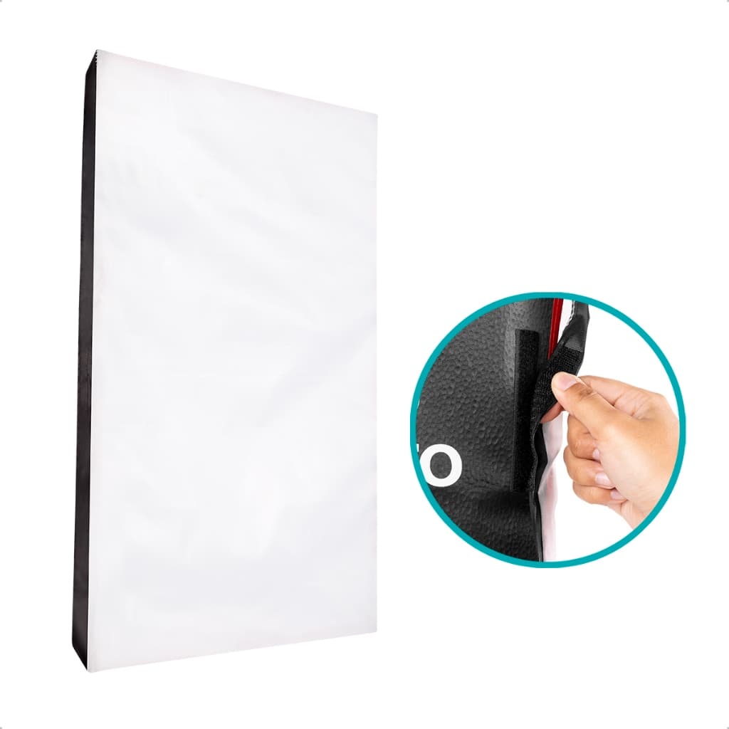 Tela Difusora Branca de Reposição para Softbox 50x70cm com Fita Aderente para Luz Suave Sou Foto