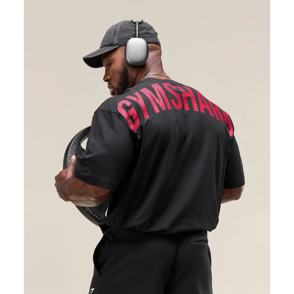 Camiseta Oversized GYMSHARKK Power