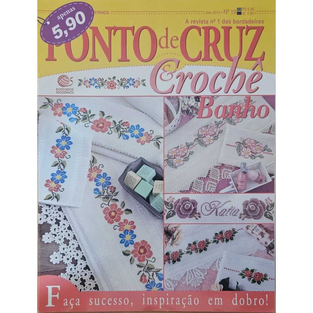 REVISTA DE PONTO CRUZ - EDITORA CENTRAL - KIT COM 6 PEÇAS À ESCOLHER