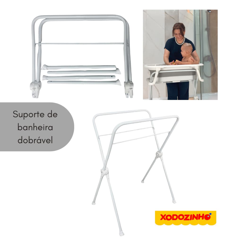 SUPORTE BANHEIRA DOBRAVÉL E RETRÁTIL KOA