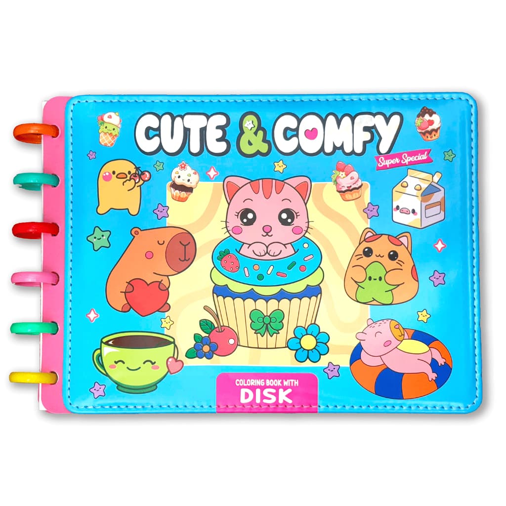 Cute & Comfy Super Special - Edição 19 - Livro de Colorir Adulto - Encadernação com Disco