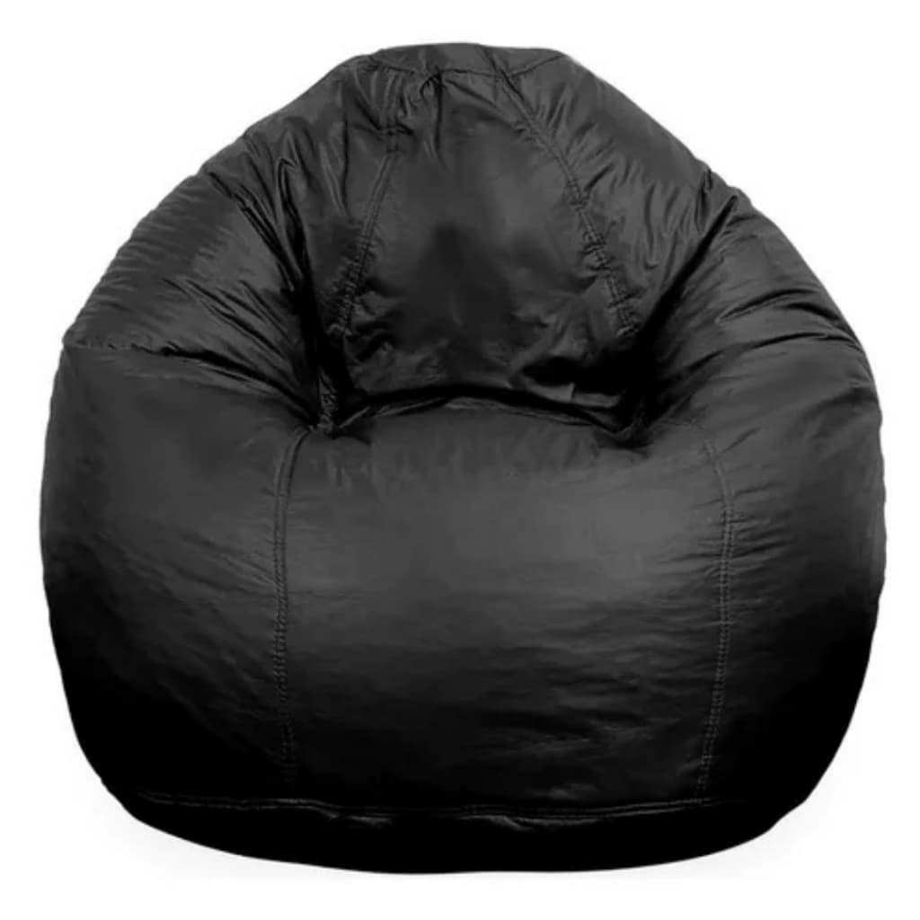 Capa Puff Maça 100x80 Sem Enchimento Couro Sintético Pufe Cor Azul