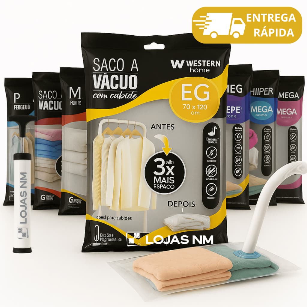 SACO A VACUO ORGANIZADOR DE ROUPAS EDREDOM COBERTOR TRAVESSEIROS GUARDA ROUPA TODOS OS TAMANHOS