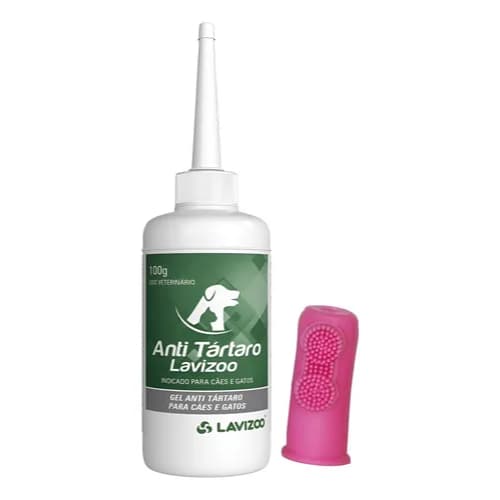 Anti Tartaro Lavizoo Cães E Gatos Com Dedeira Pet Silicone