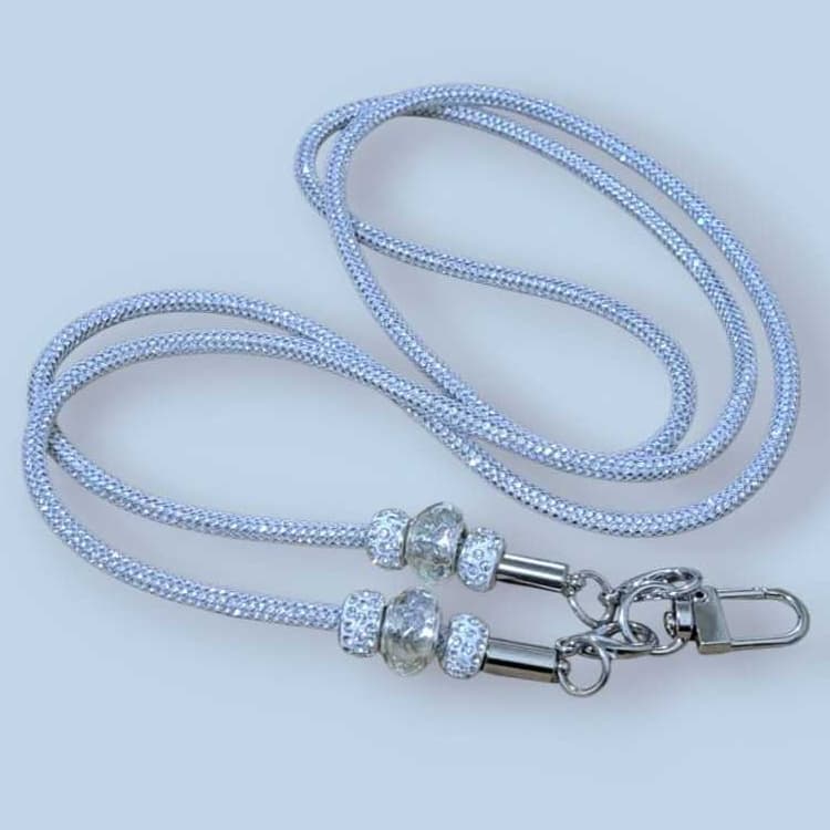 Cordão Alça Salva Celular Transversal Longo Pescoço com Brilho Universal Segurança Crossbody Mão Livre