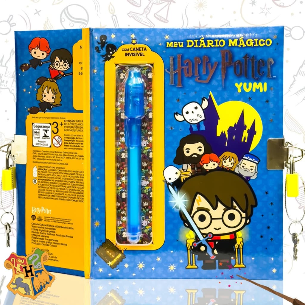 Harry Potter Diário Infantil Mágico Secreto | Livro Infantil Com Caneta Invisível Oficial