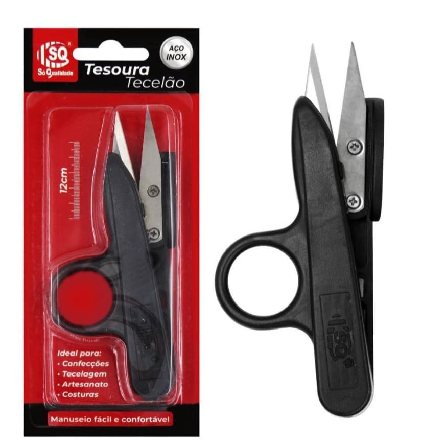 Tesoura Tecelão Confecção Costura e Artesanato Tesoura de Arremate Tecelão Em Aço INOX