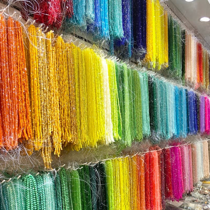 Kit 5 Fios de Cristal de Vidro 8mm/6mm/4mm com 40 cm cada fio Artesanatos