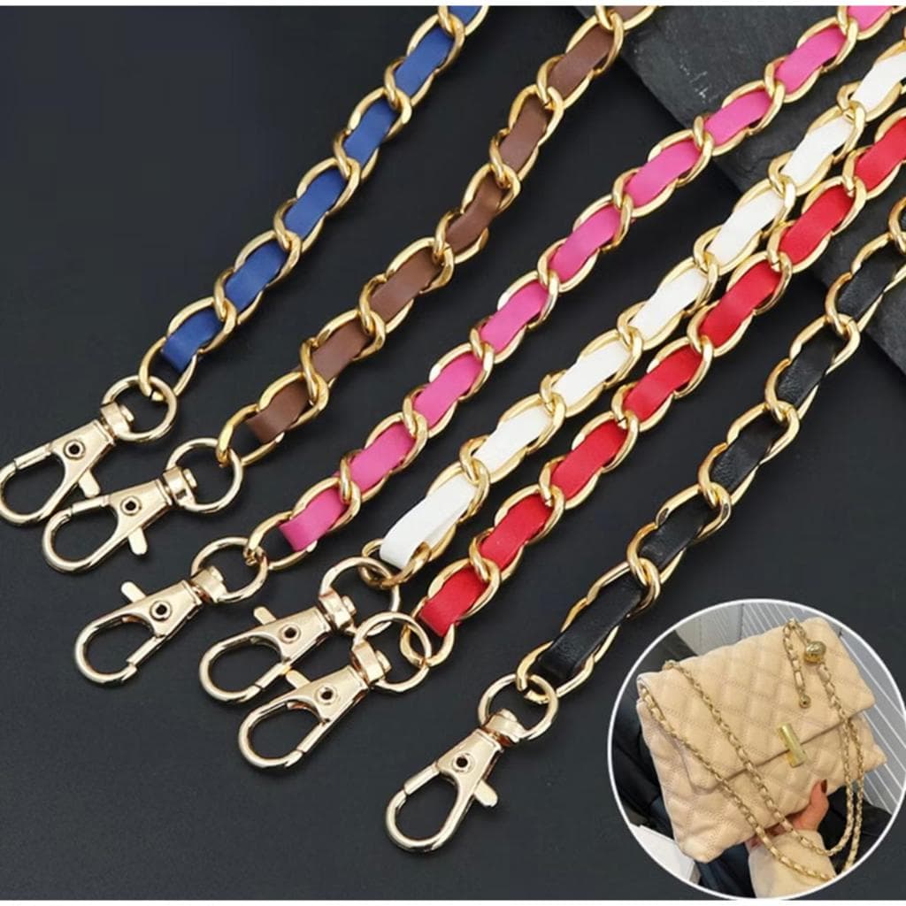 CORRENTE DE BOLSA ALÇA DE COURO TRANSVERSAL OMBRO ALÇA DE BOLSA