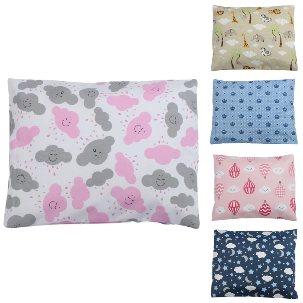 Travesseiro Impermeável Para Bebê Com Fronha 100% Algodão Estampado Menino Menina Kit 2pcs Trabisseiro Impermeavel