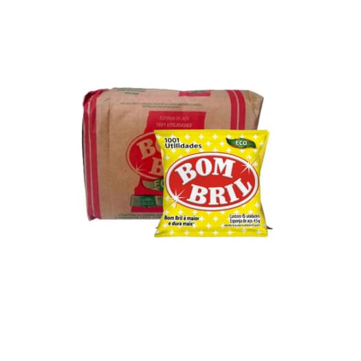 Kit Esponja de Lã de Aço Bombril - Fardo com 14 unidades