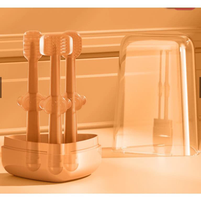 Escova Dente Para bebê Infantil kit 3 peças kids De Treinamento de 0 a 18 meses