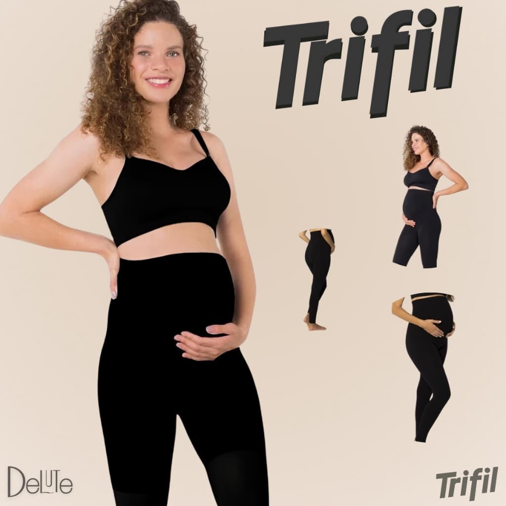 Calca Legging Trifil Para Gestante Gravida Maternidade Modelo Sem Costura