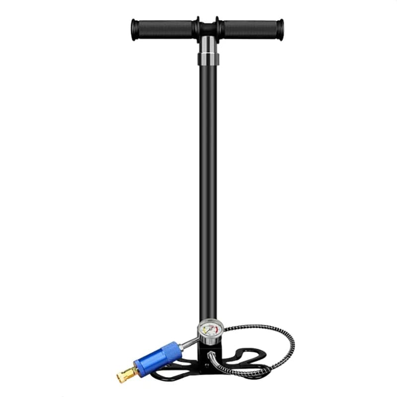 Bomba de Pressão Manual 4500PSI 4 Estágios com Filtro para Carro, Bike