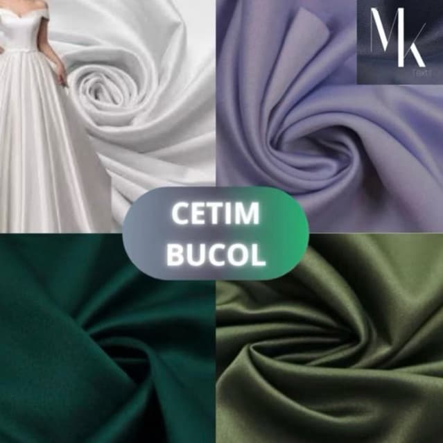 2 Metros Tecido Cetim Bucol Noivas