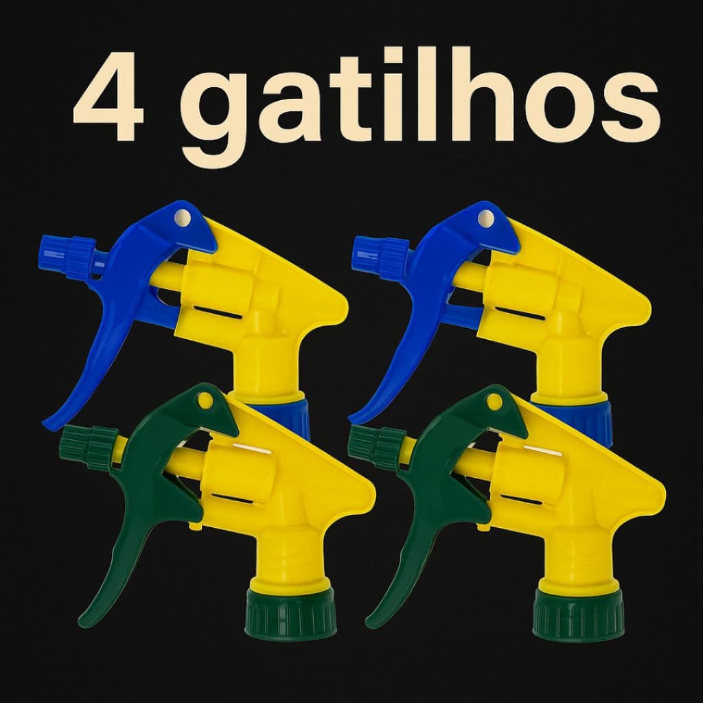 Kit Gatilhos Pulverizador Borrifador pra Garrafa Pet Reforçado