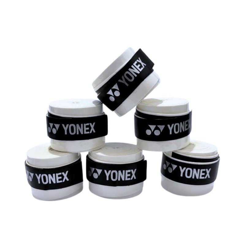 Overgrip Yonex Super Grap Branco Kit 10 Unidades, Tênis, Beach Tennis, Badminton e Padel